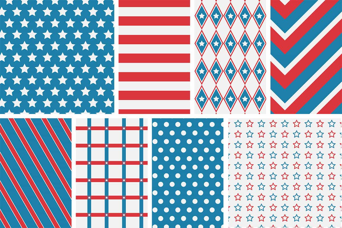 Patriotic 4Th Of July Digital Papers - Love Paper Crafts for Free Printable Patriotic Scrapbook Paper