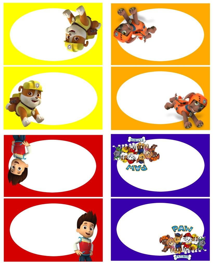 Paw Patrol Food Labels 2 | Paw Patrol Birthday, Paw Patrol Party pertaining to Free Printable Paw Patrol Food Labels