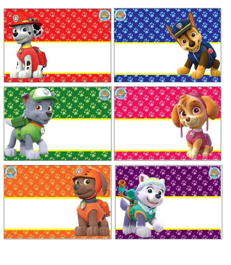 Paw Patrol Food Tent Card - This Is Not My Original Creation. I inside Free Printable Paw Patrol Food Labels