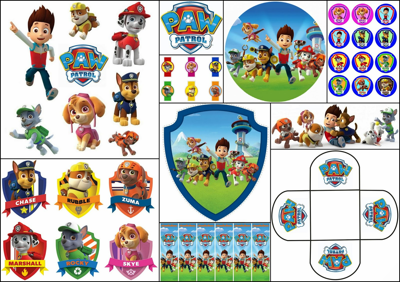 Paw Patrol Free Printable Kit. - Oh My Fiesta! In English throughout Paw Patrol Free Printables