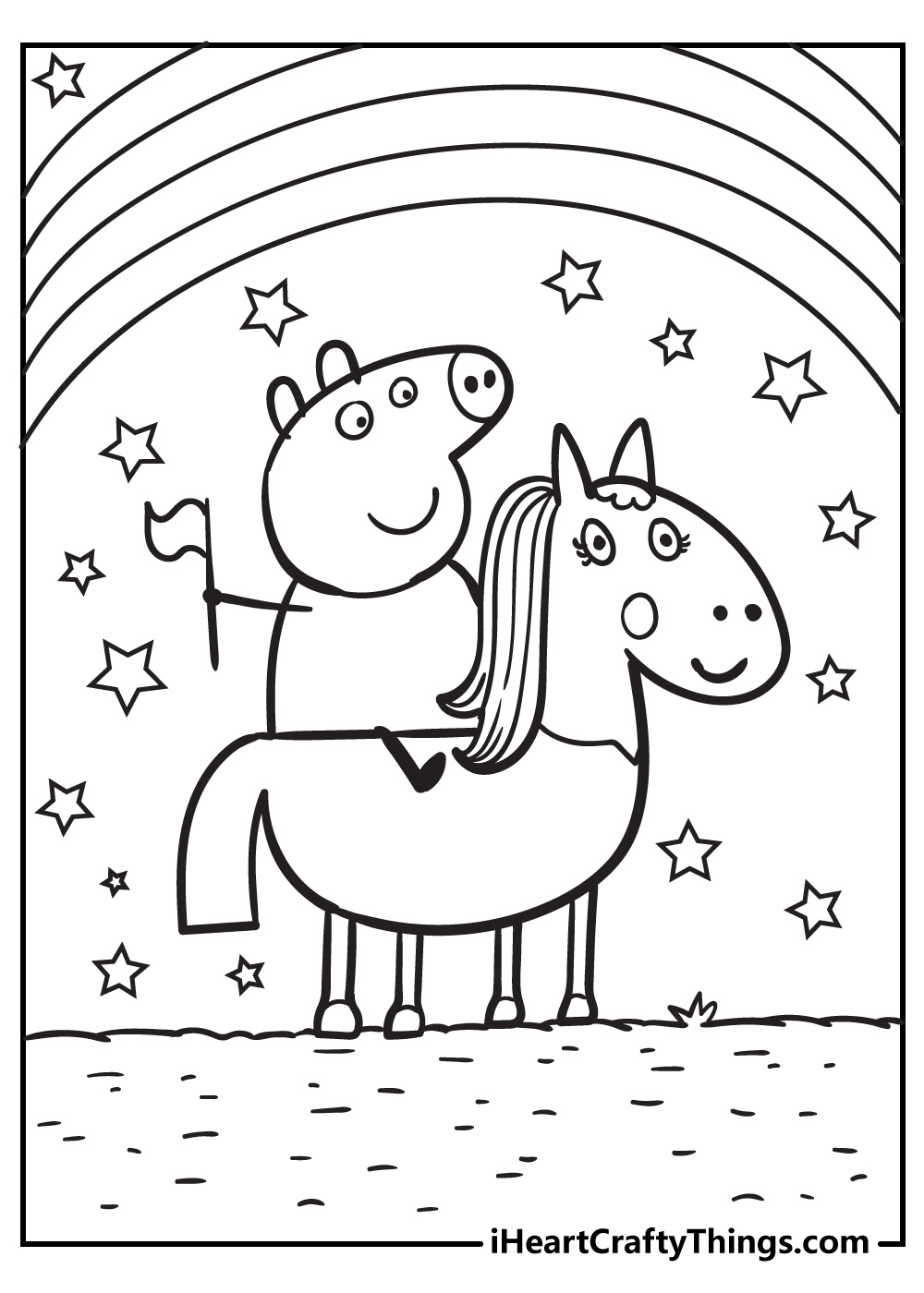 Peppa Pig Coloring Pages (100% Free Printables) regarding Peppa Pig Free Printables