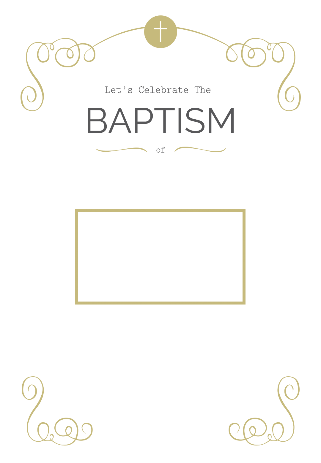 Personalized Baptism &amp;amp; Christening Invitation Template | Greetings throughout Free Printable Baptism Invitations