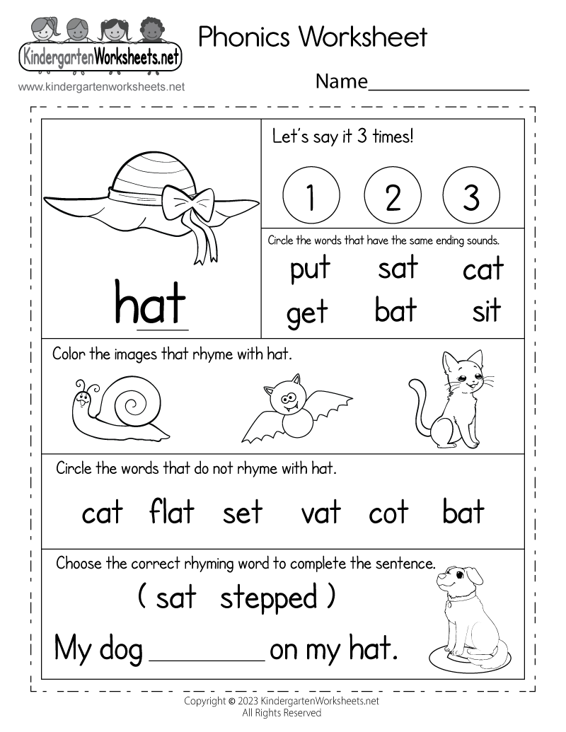 Phonics Worksheet - Free Printable, Digital, &amp;amp; Pdf pertaining to Phonics Pictures Printable Free