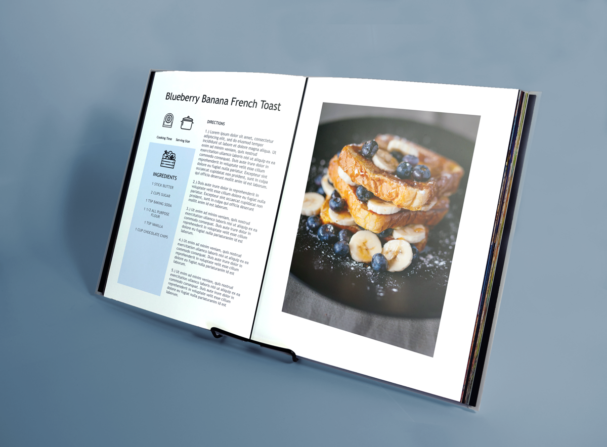 Photo Book Template: Modern Recipes - Free Cookbook Template inside Free Printable Cookbooks