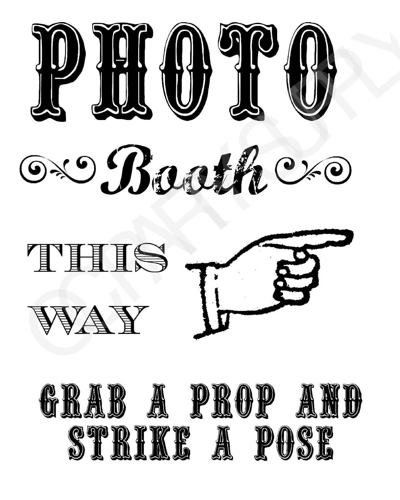 Photo Booth Sign Printable with regard to Free Printable Photo Booth Sign Template