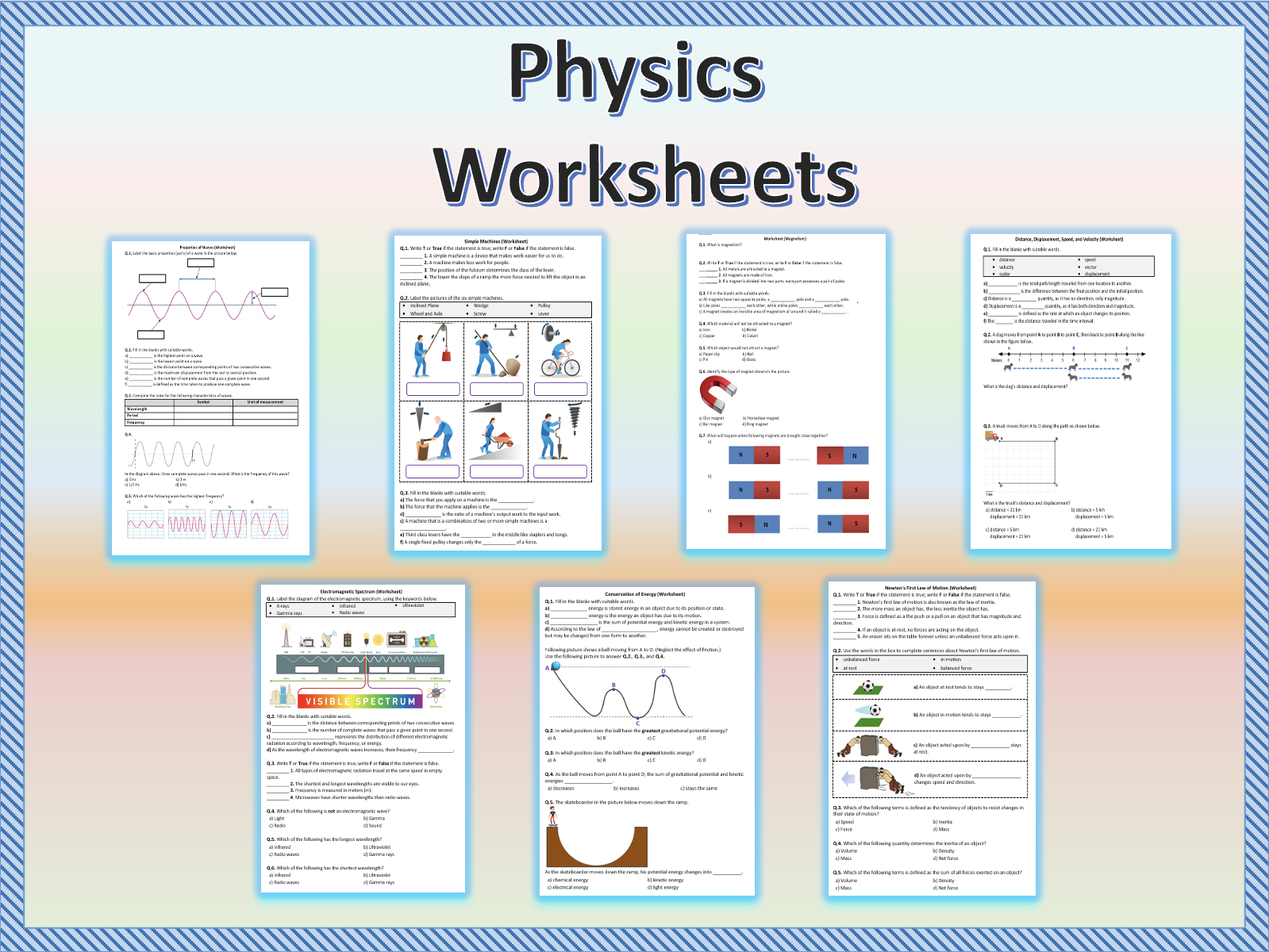 Physics - Worksheets (Printable) | Teaching Resources inside Free Printable Physics Worksheets