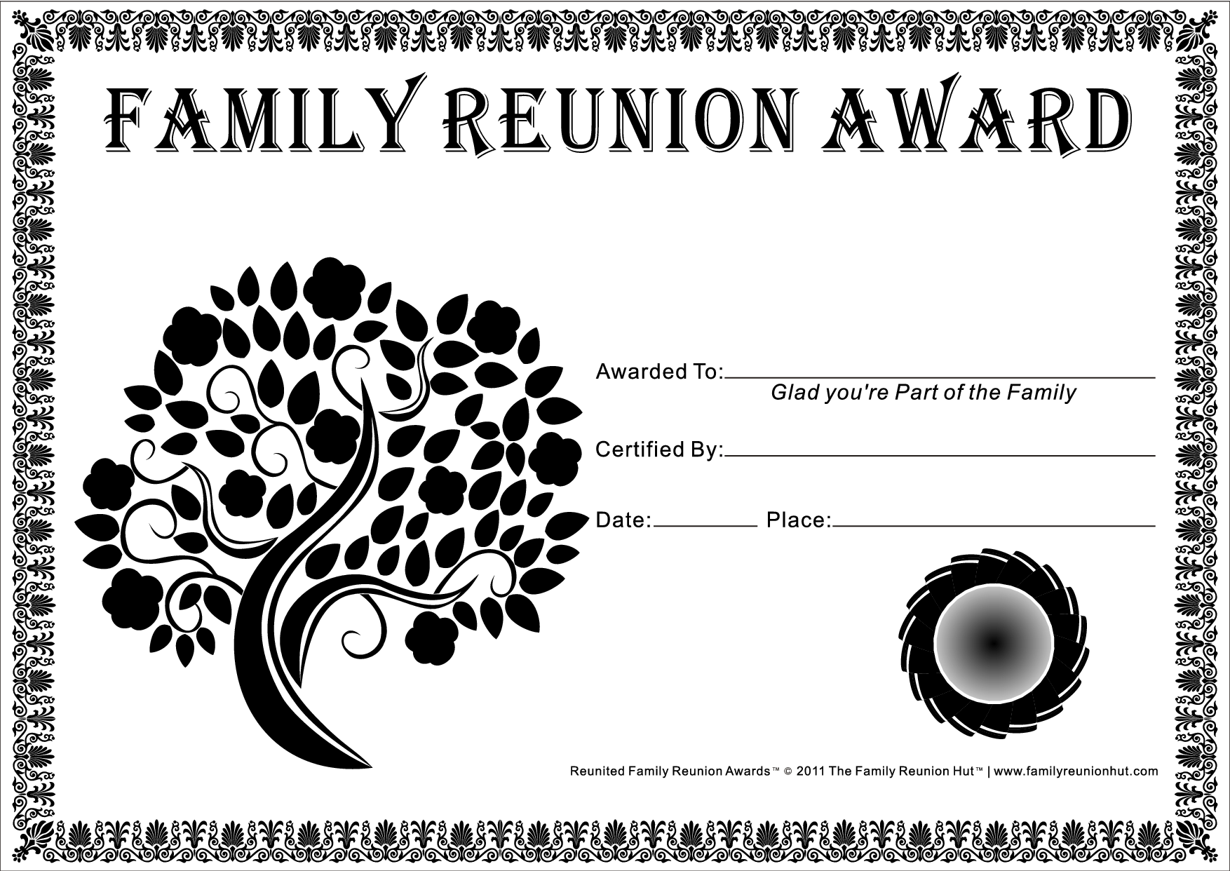 Picphotos | Family Reunion Awards, Family Reunion Invitations throughout Free Printable Family Reunion Awards