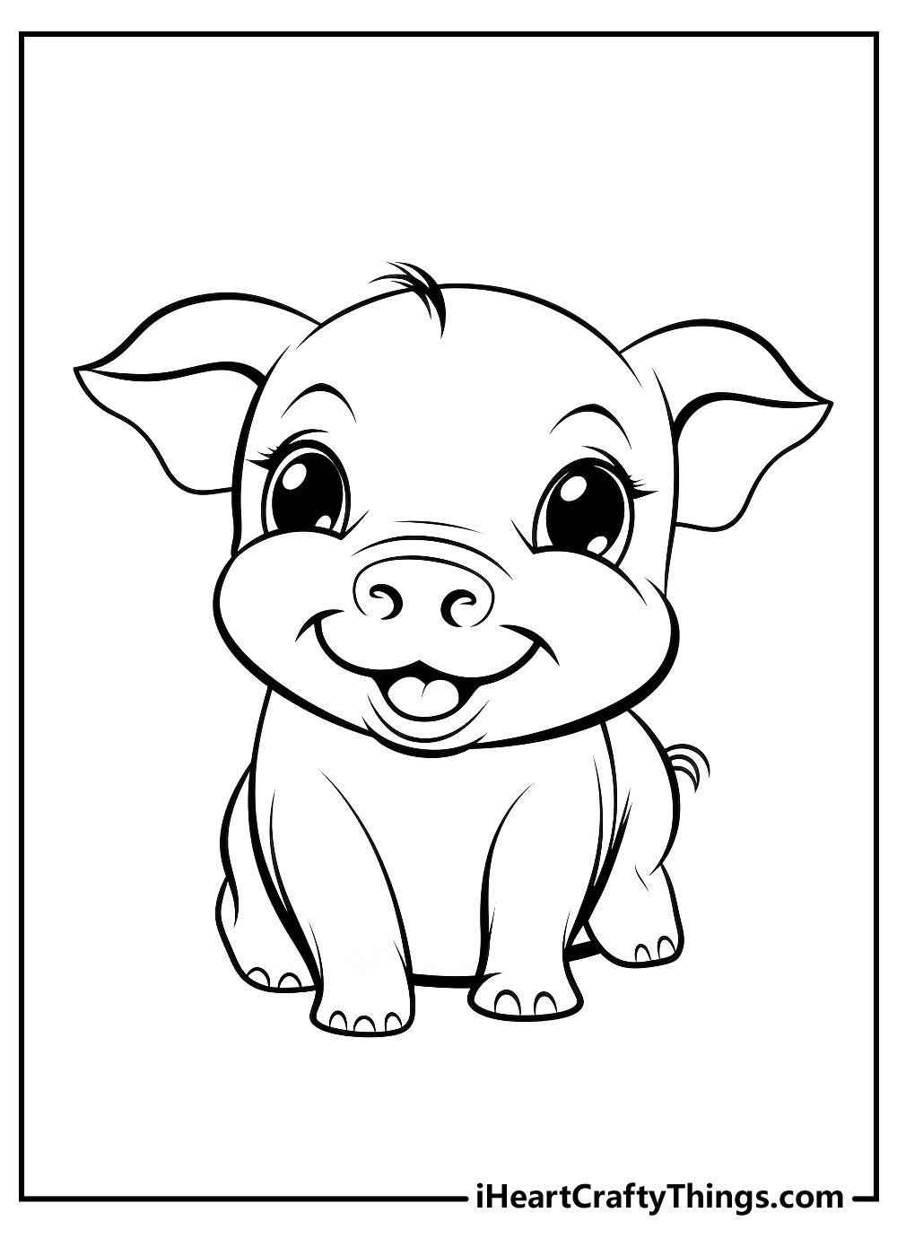 Pig Coloring Pages (100% Free Printables) throughout Pig Coloring Sheets Free Printable