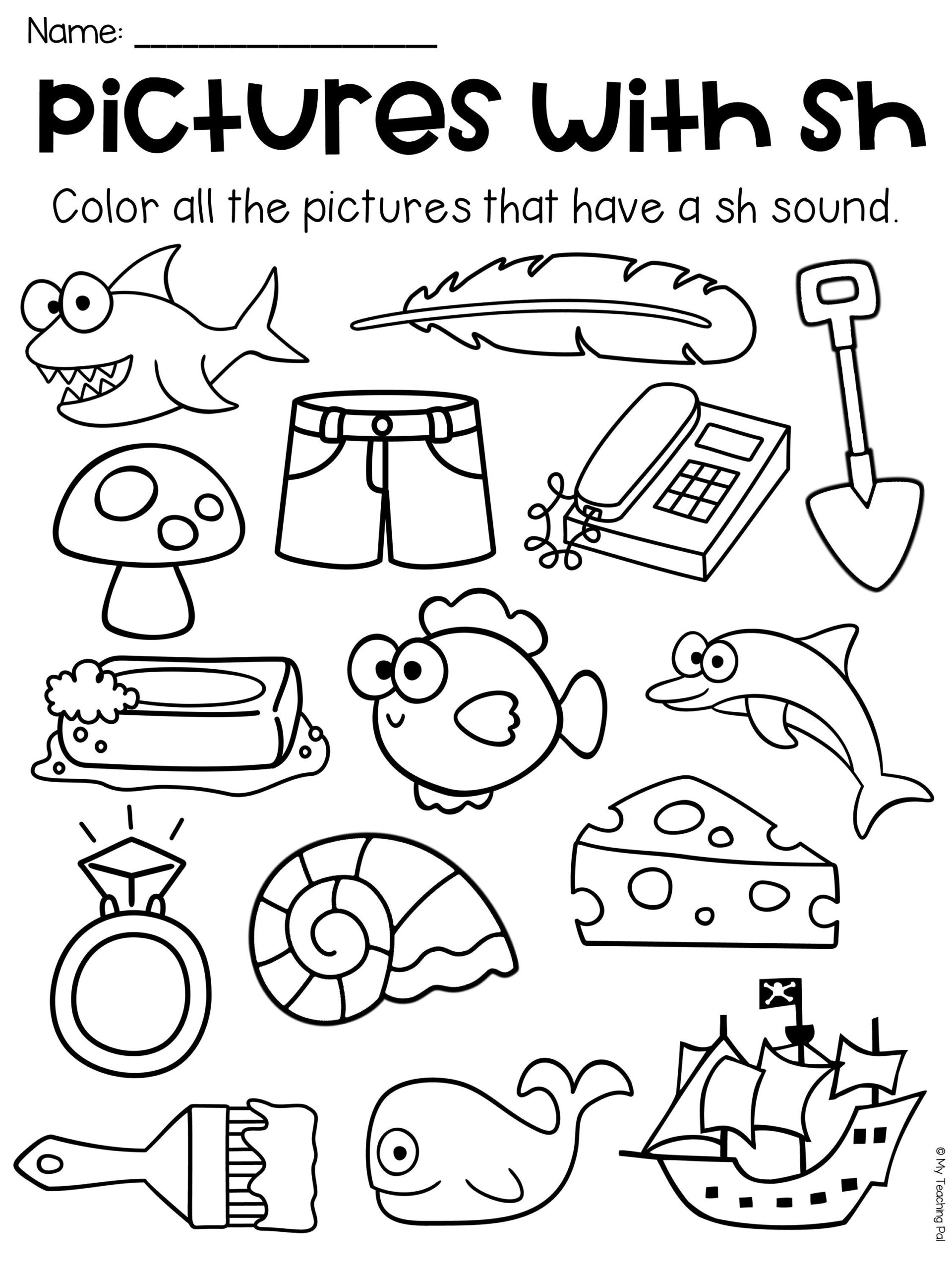 Pin Auf My Tpt Store in Sh Worksheets Free Printable