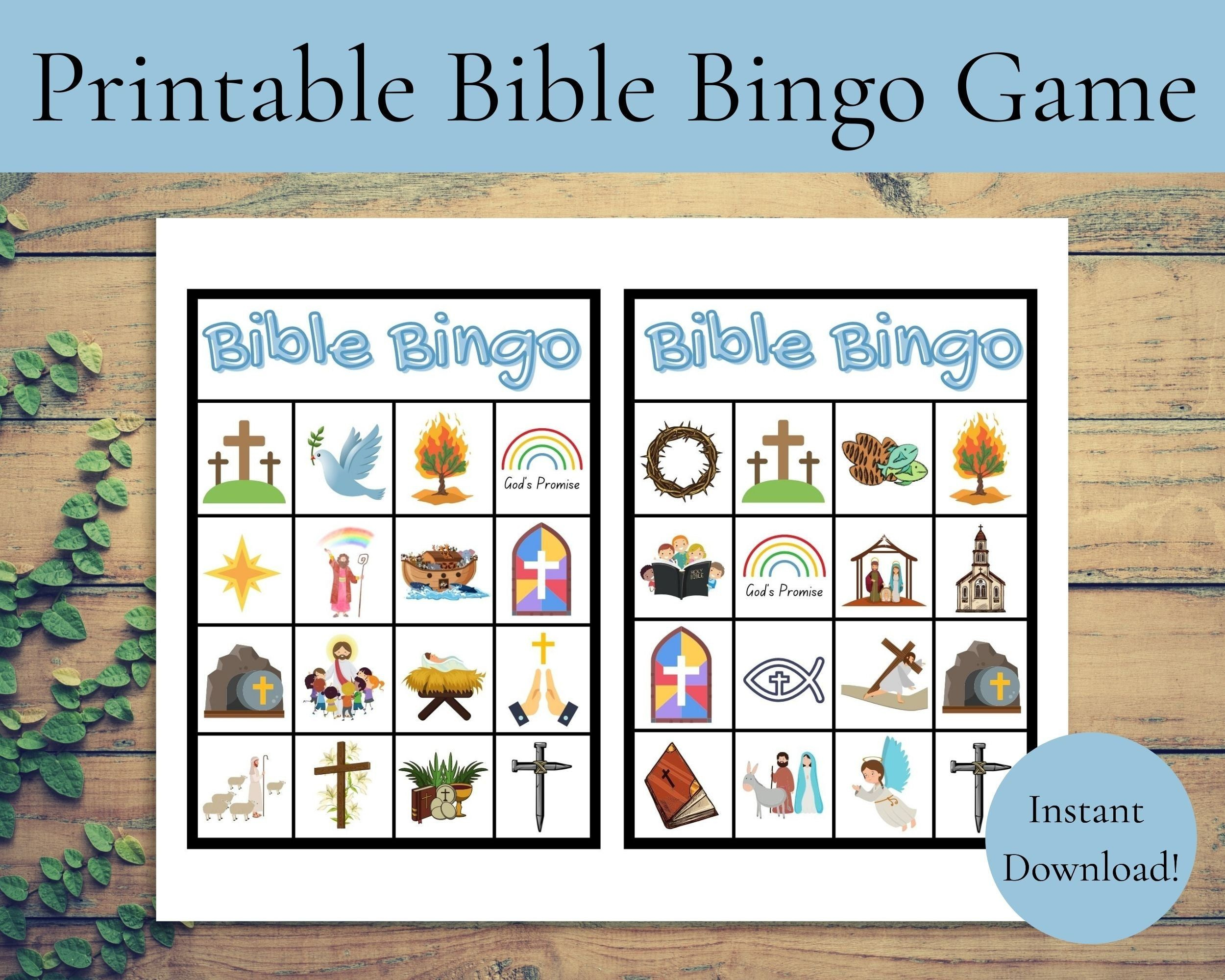 Pin On Catequesis regarding Bible Bingo Free Printables