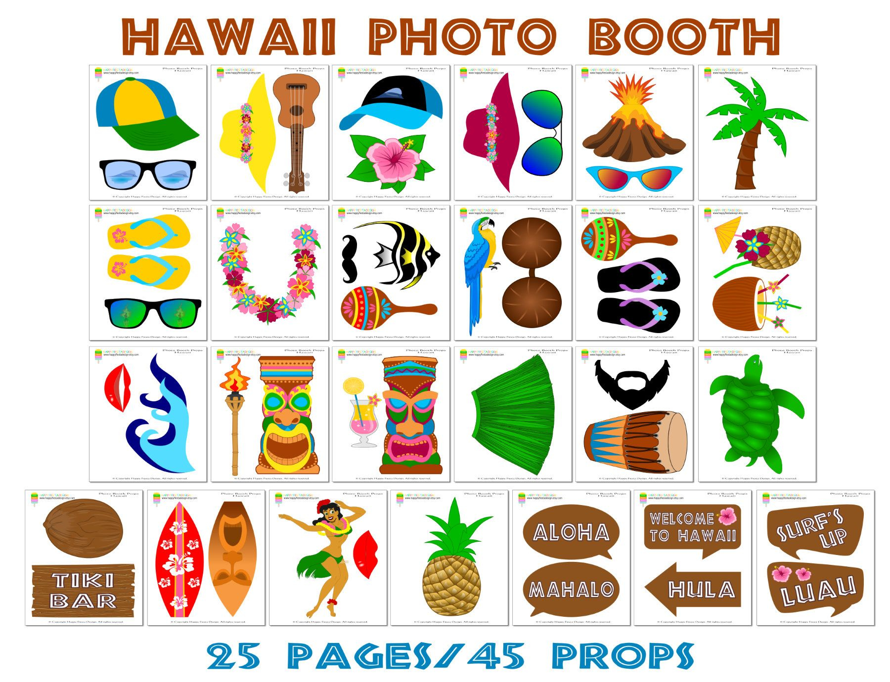 Pin On Mj throughout Hawaiian Photo Booth Props Printable Free