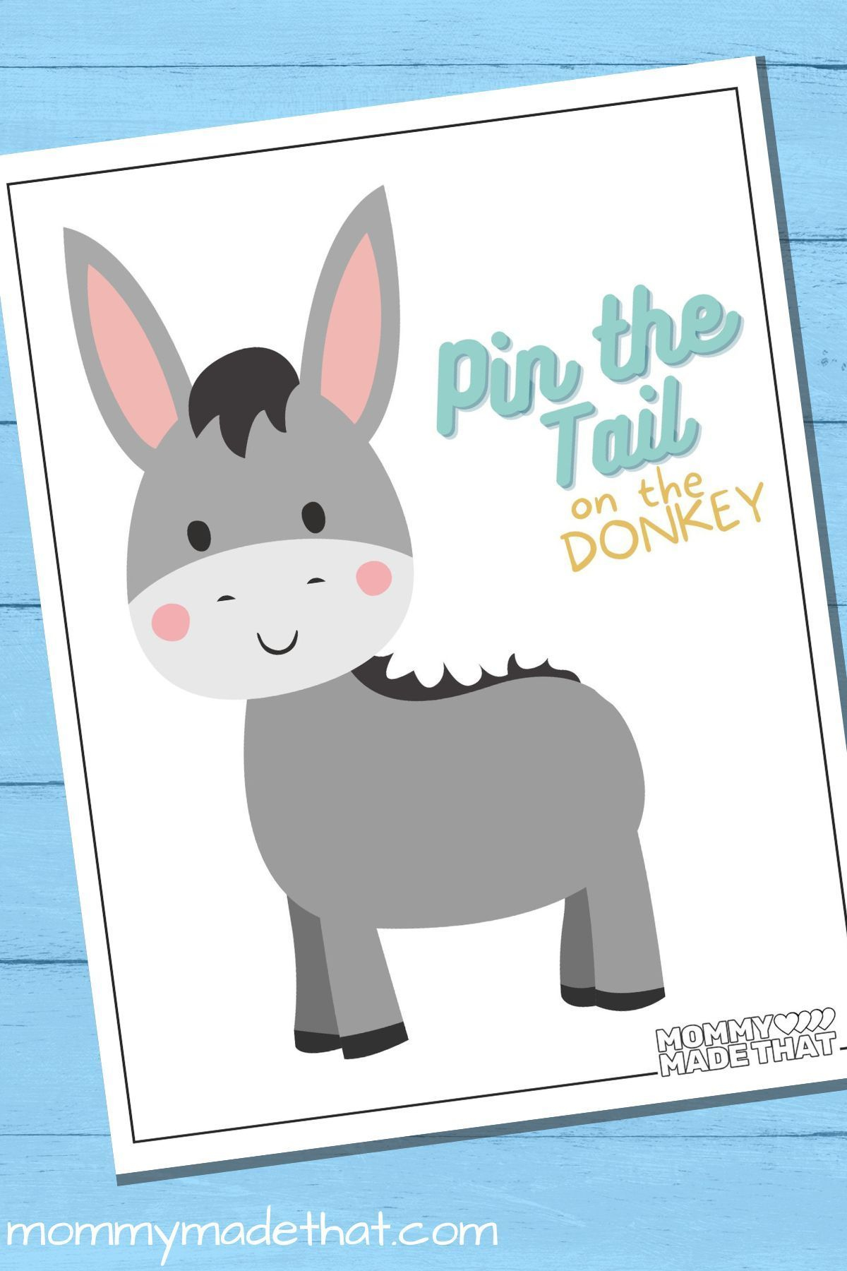 Pin The Tail On The Donkey (Free Printable) | The Donkey inside Pin The Tail On The Donkey Printable Free