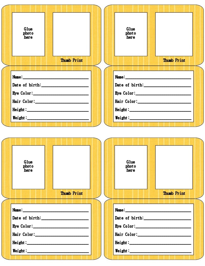 Pinℱℓⓘ℘℘∊ℛ I Ⓐm .. (ړײ) On Free Child Safety Id Cards in Free Printable Child Identification Card