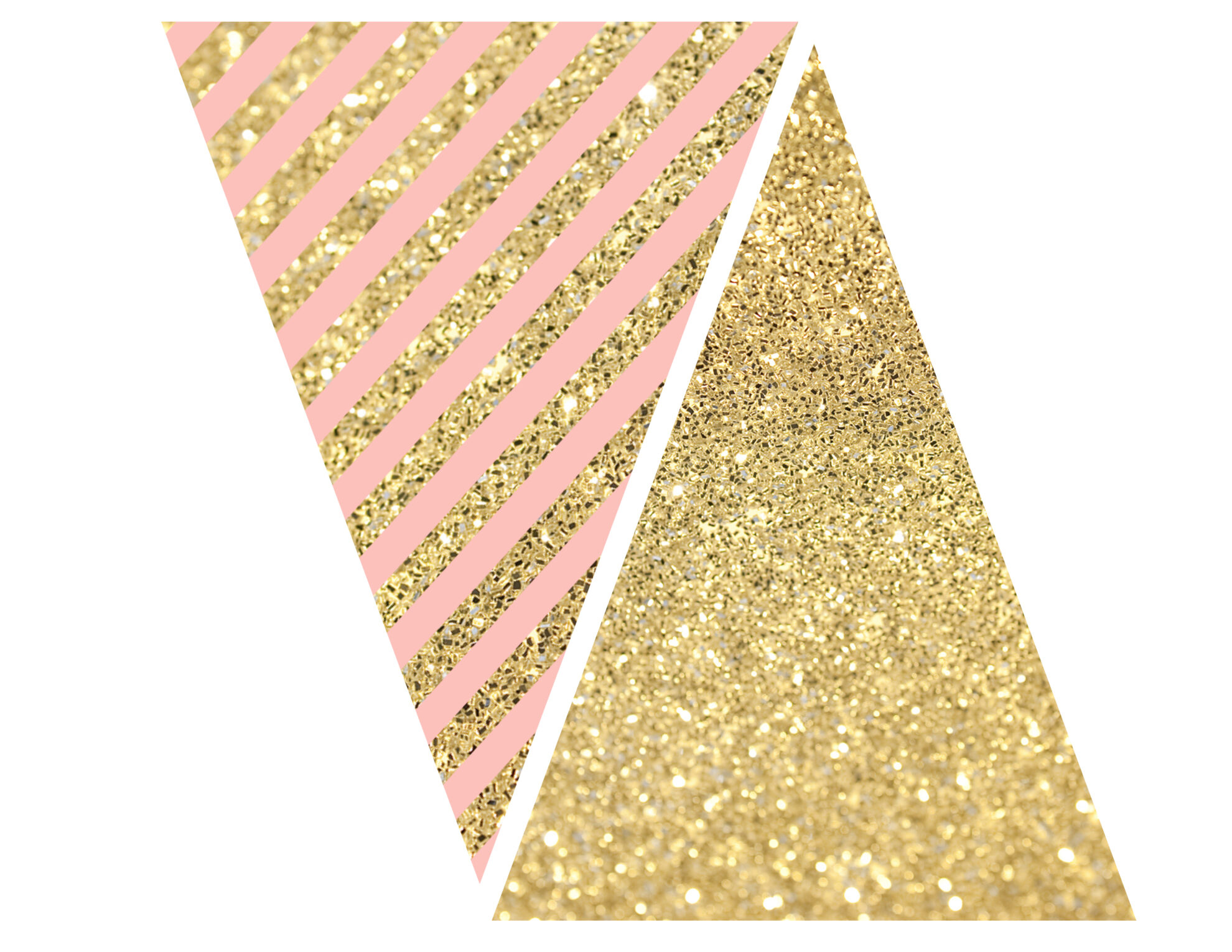 Pink And Gold Banner Free Printable - Paper Trail Design regarding Free Printable Pink Banner