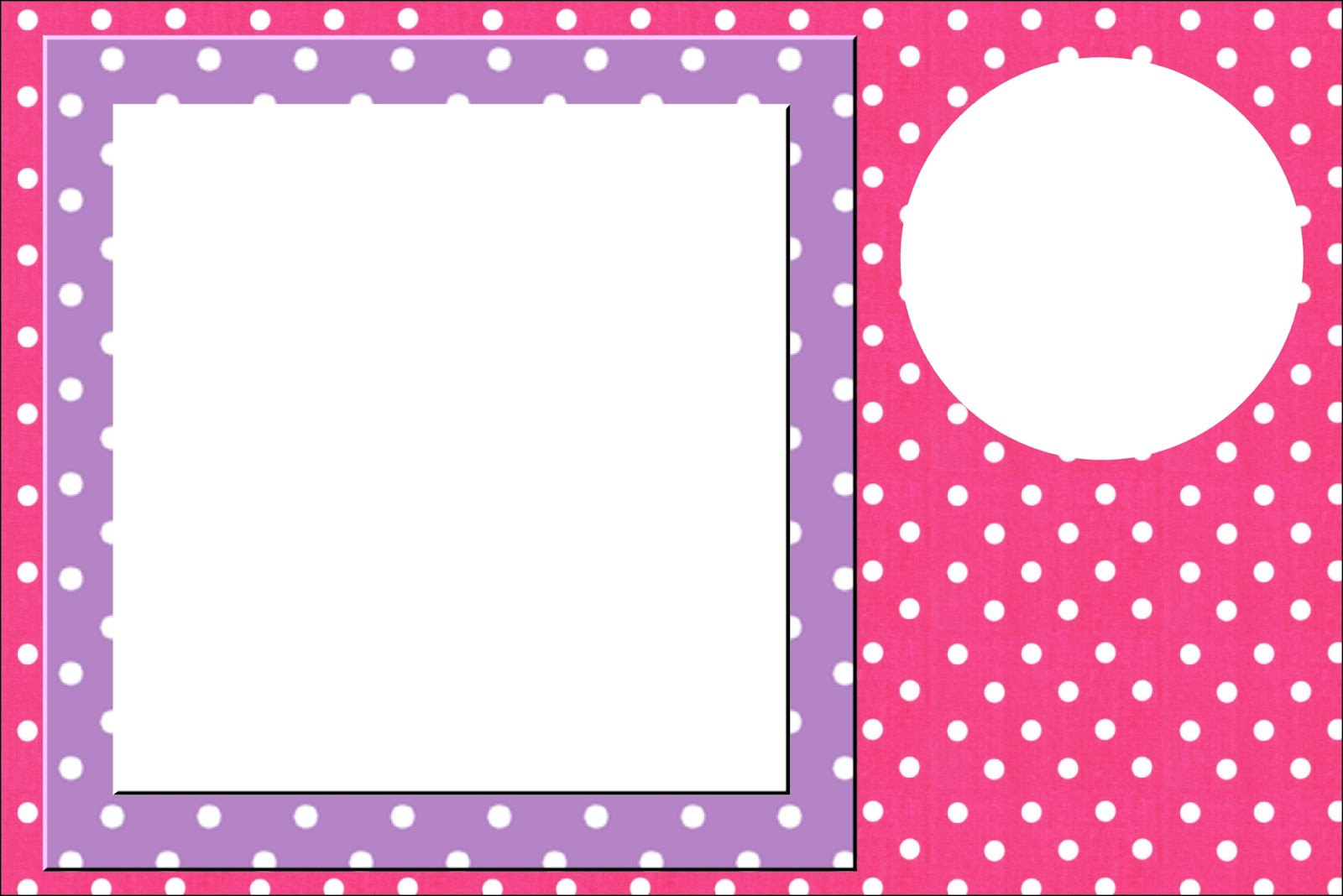 Pink, Purple And White Polka Dots: Free Printable Invitations inside Free Printable Polka Dot Birthday Party Invitations