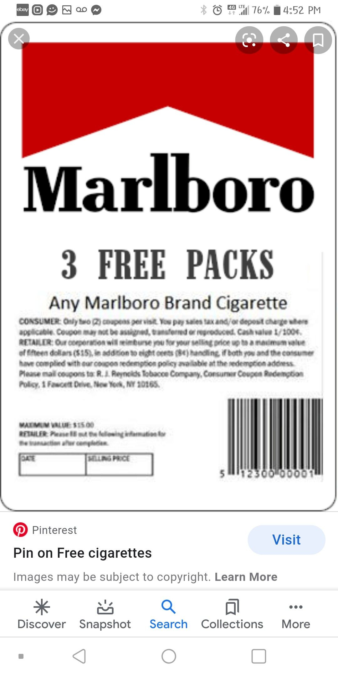 Pinkendra Veach On Free Couponsmail | Free Stuffmail for Free Pack of Cigarettes Printable Coupon