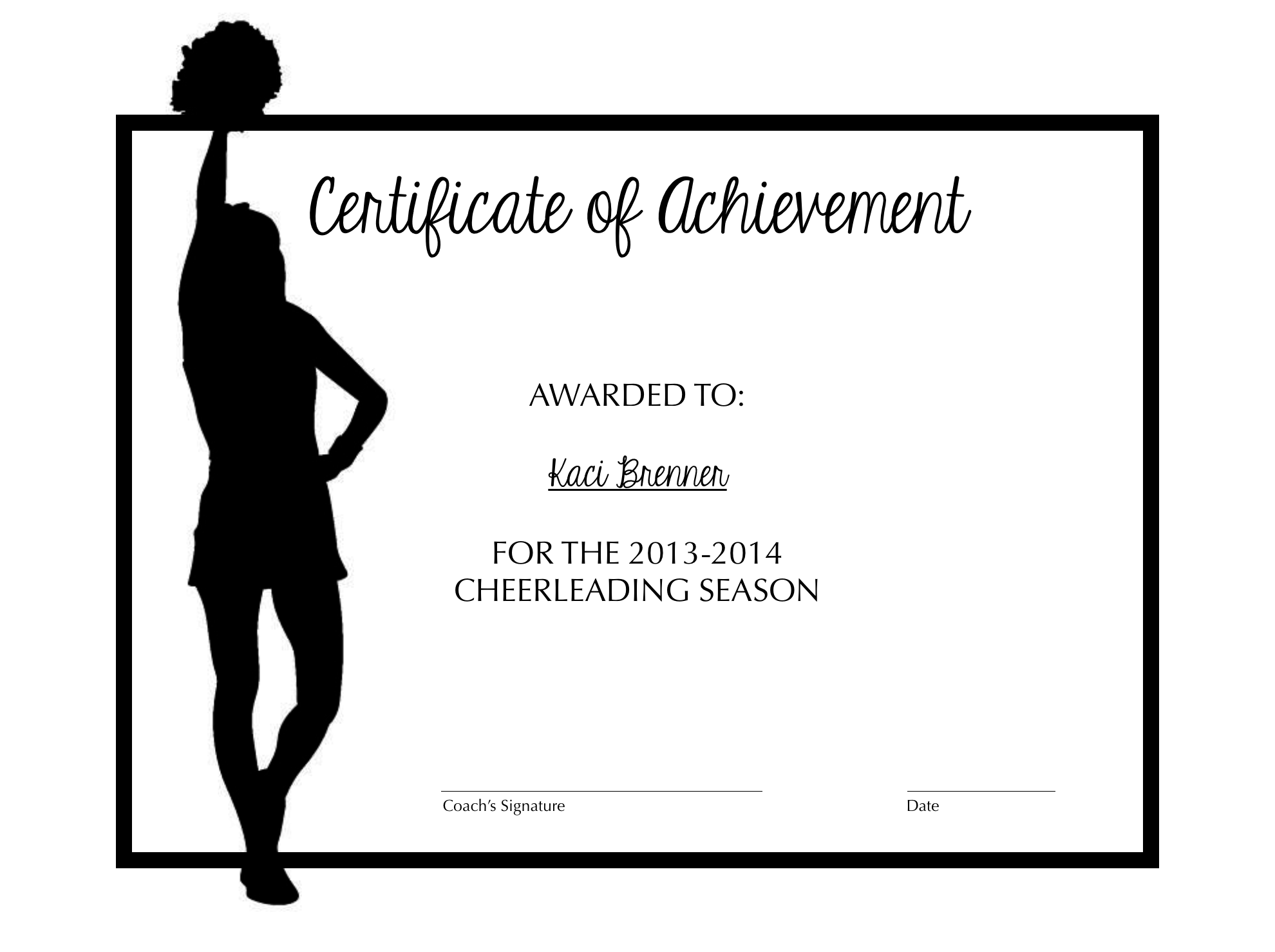 Pinmichele Crossman On Cheer | Certificate Templates with Free Printable Cheerleading Certificates