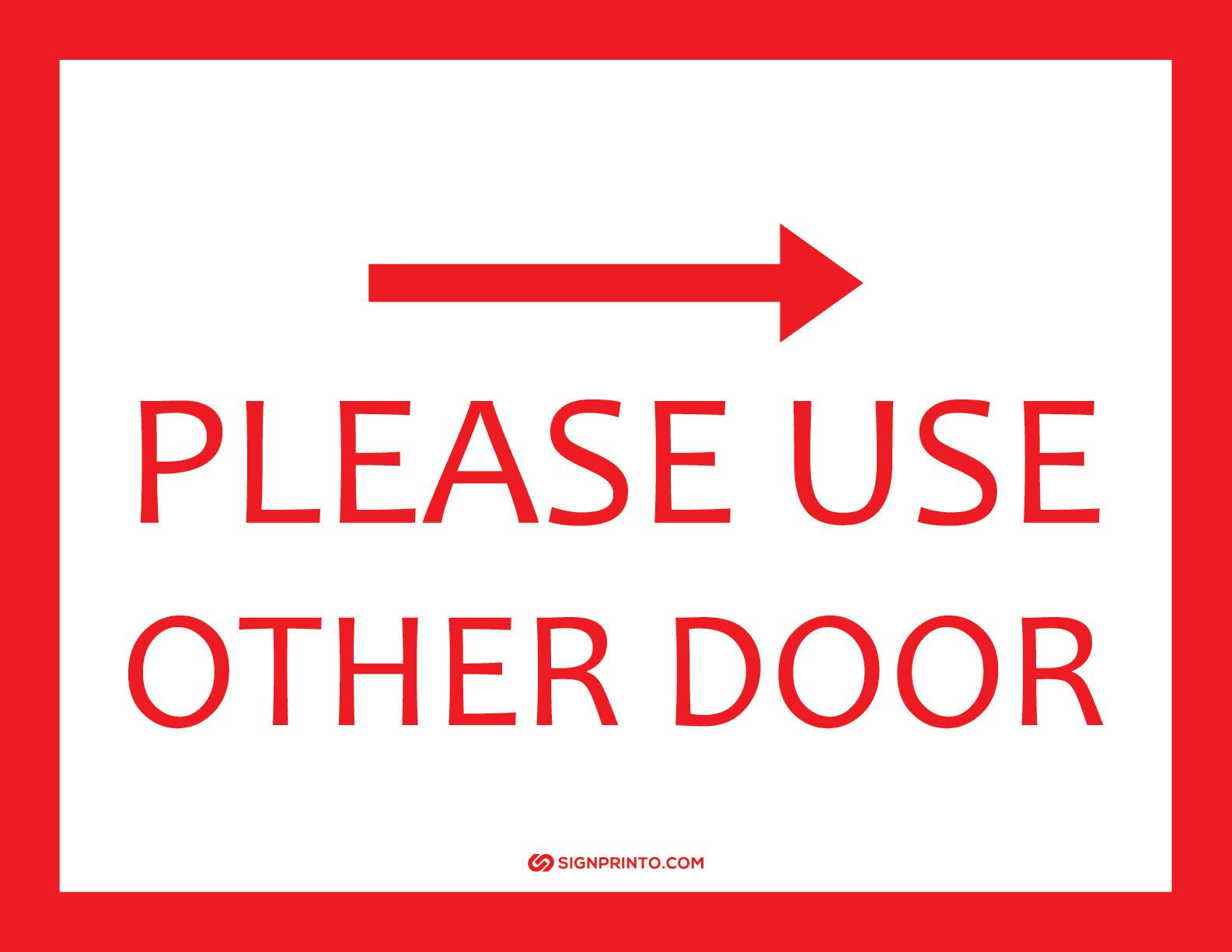 Please Use Other Door Sign Red Color [Printable] - Free Printable within Free Printable Bedroom Door Signs