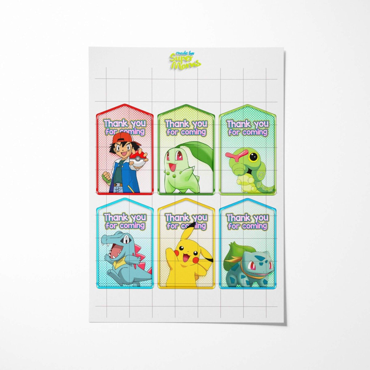 Pokemon Thank You Tags - Pimpyourworld throughout Free Printable Pokemon Thank You Tags