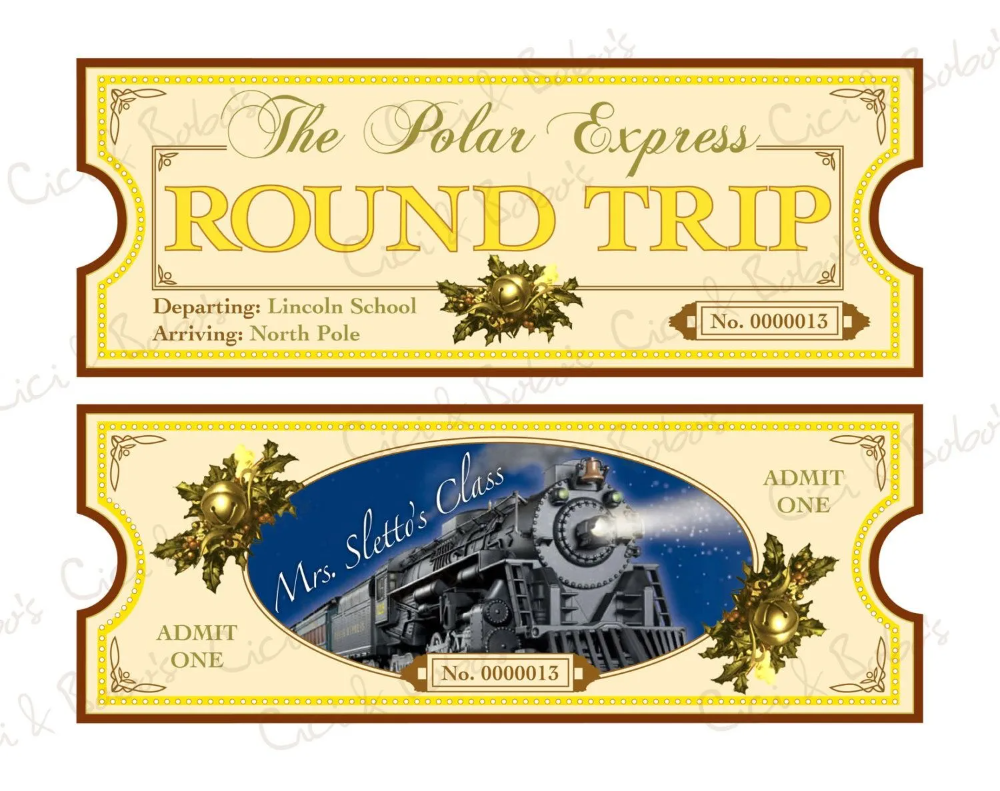 Polar Express Ticket Template Printable - Besttemplatess | Polar with Free Polar Express Printable Tickets