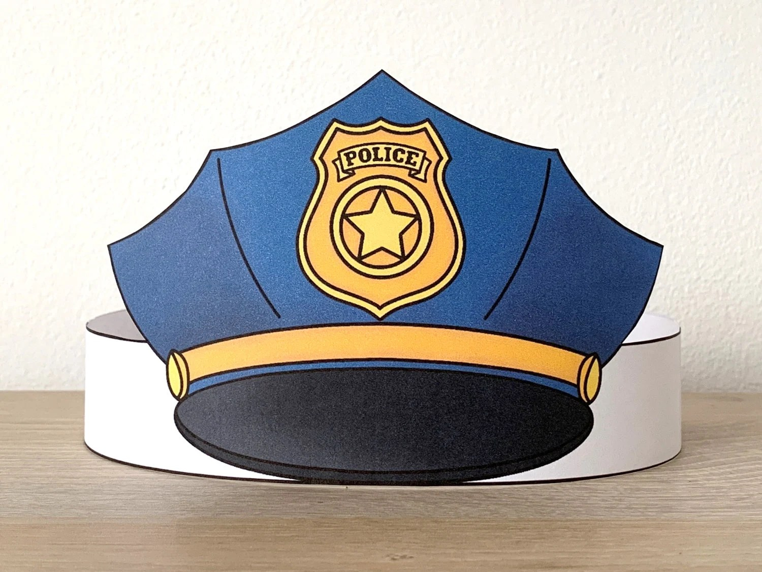 Police Hat Printable inside Free Printable Police Hat