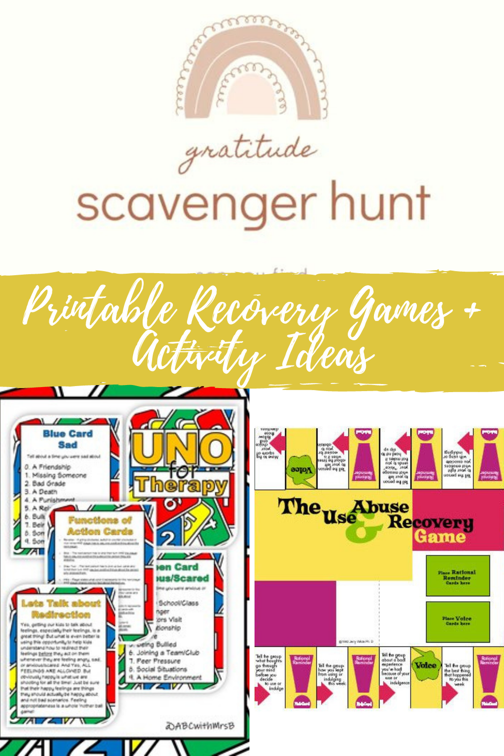 Positive Printable Recovery Games + Activities - Peachy Party pertaining to Free Printable Recovery Games