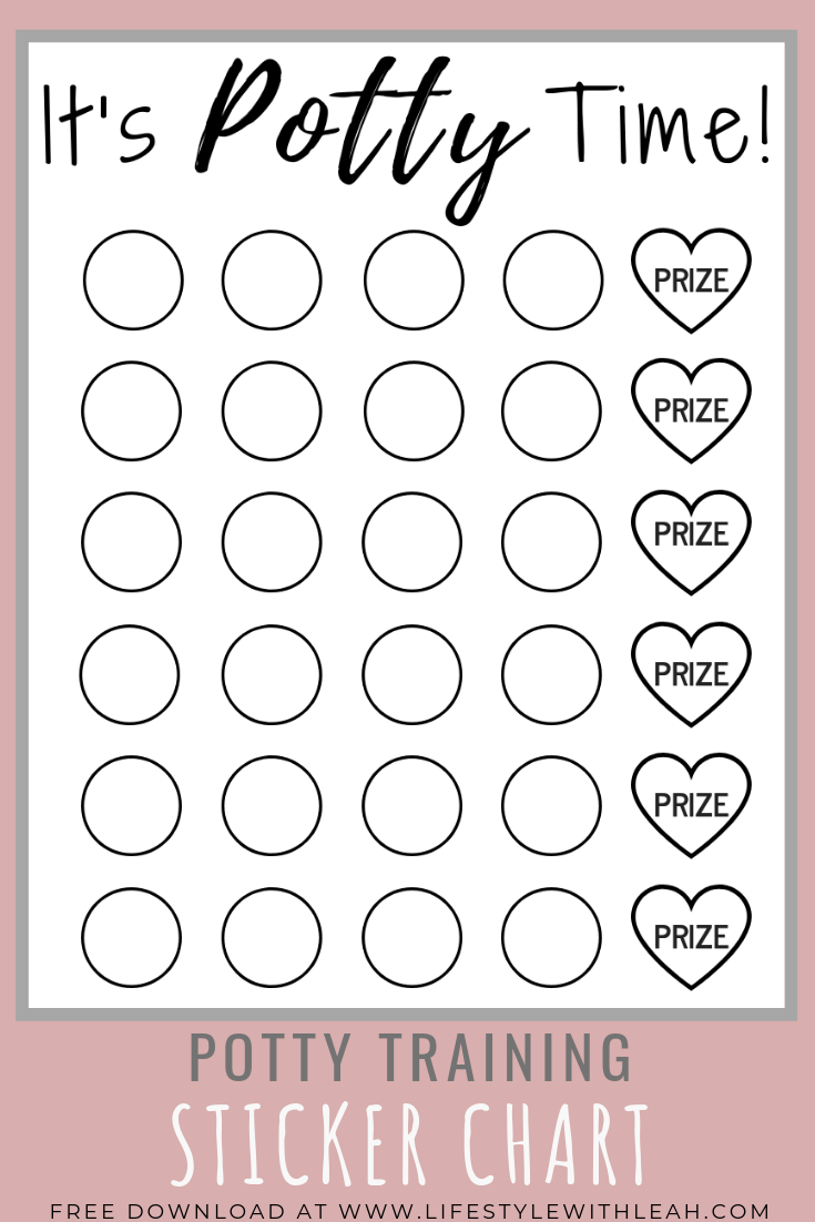 Potty Training Sticker Chart | Free Printable throughout Potty Training Chart Free Printable