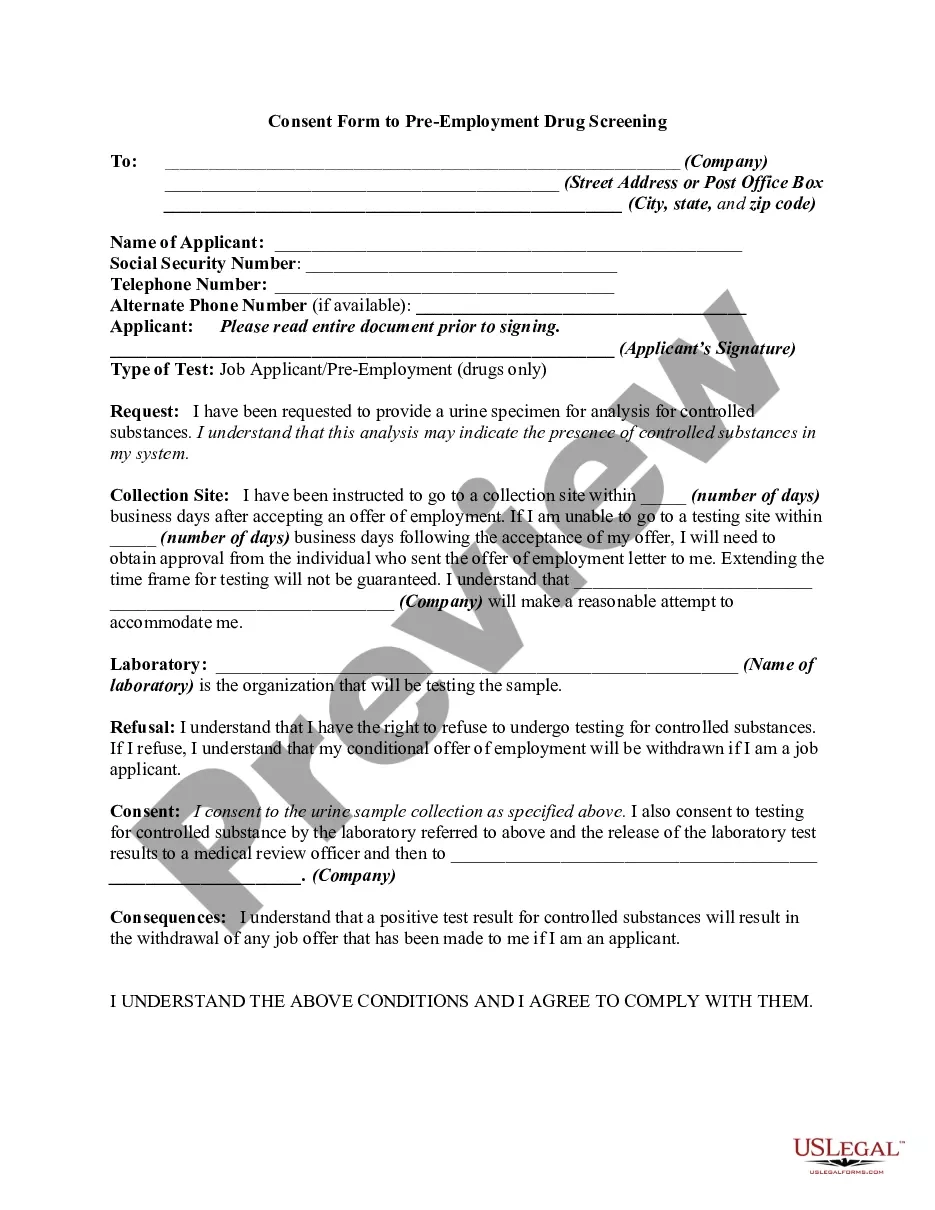 Pre Employment Screening Form Template | Us Legal Forms regarding Free Printable Pre Employment Tests