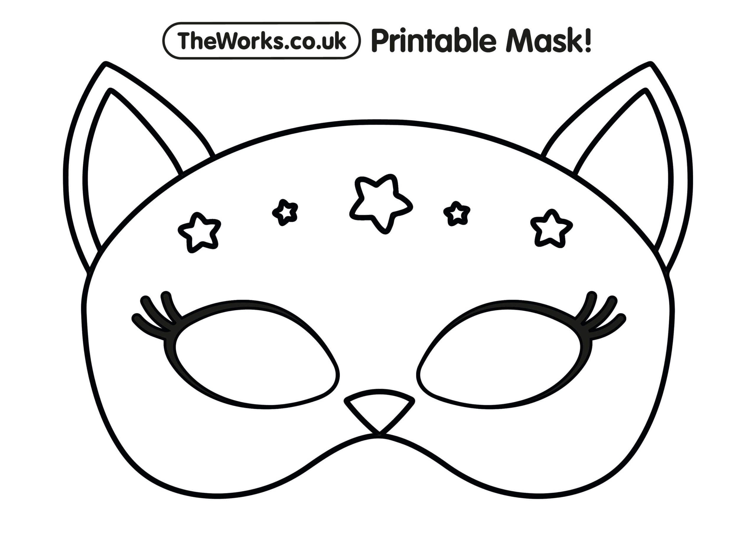 Print At Home Animal Masks | The Works throughout Animal Face Masks Printable Free