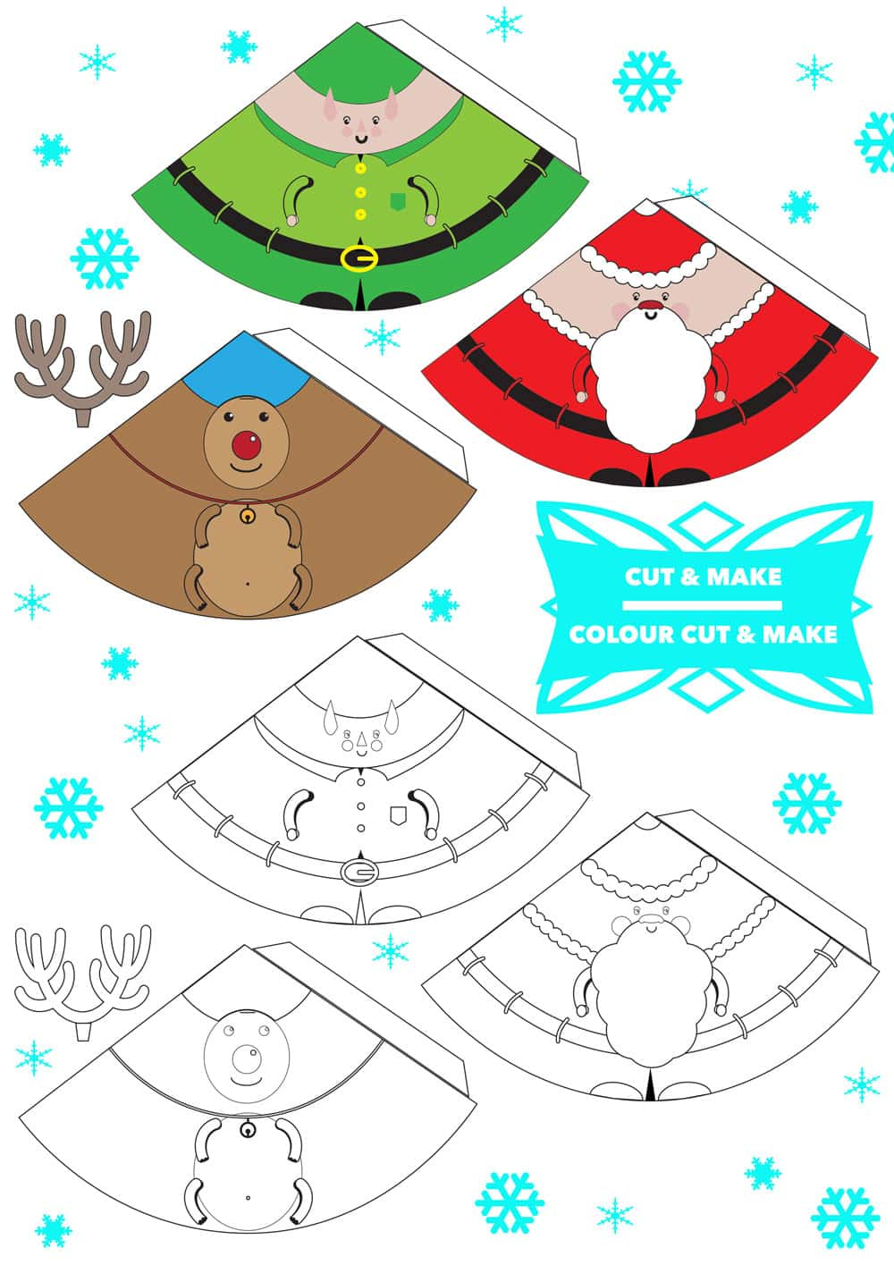 Printable 3D Christmas Decorations within Free Printable Christmas Designs