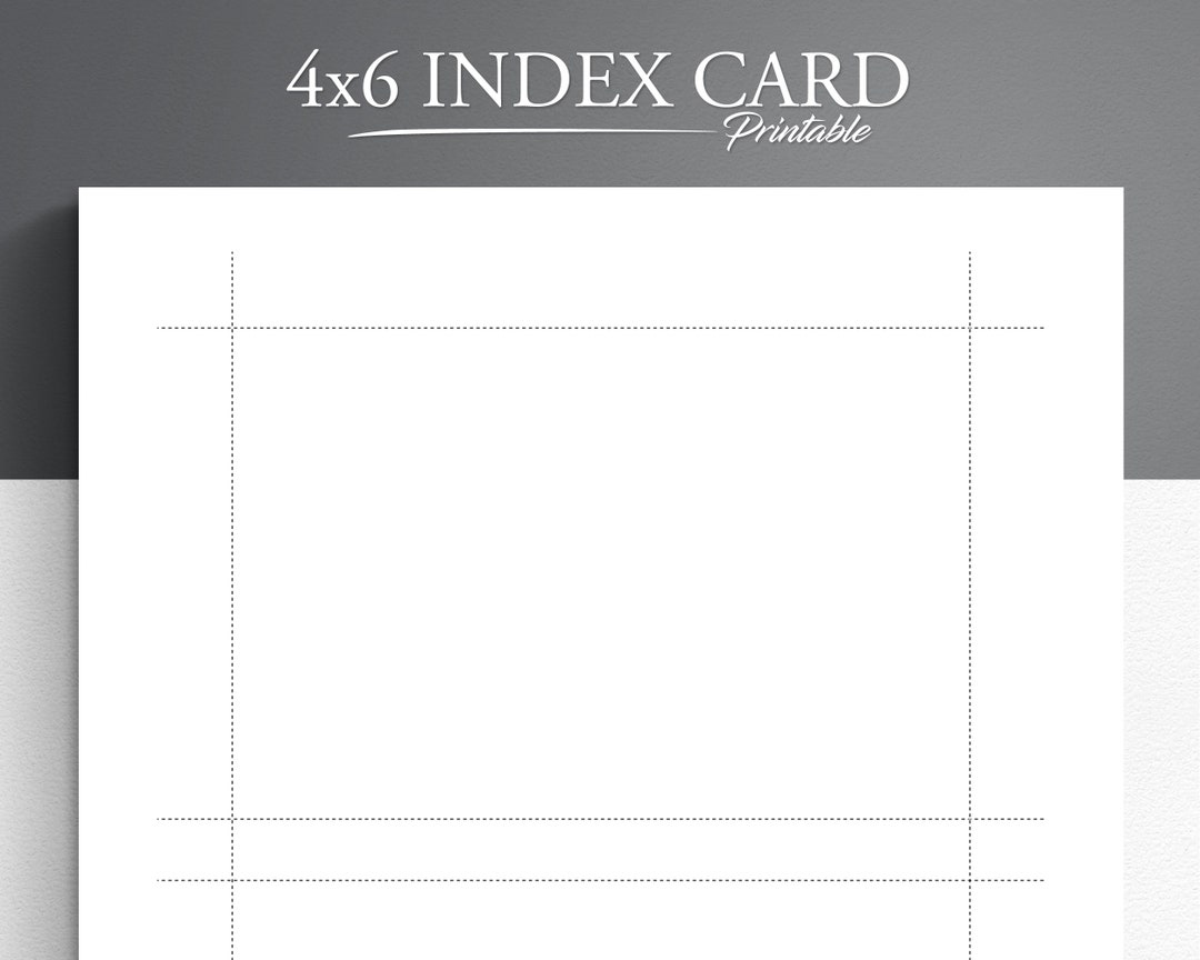 Printable 4X6 Index Card. Printable Note Cards. Printable Index Cards. Blank Index Cards. Index Card Pdf. Index Card Template. - Etsy Finland in Free Printable Photo Cards 4X6