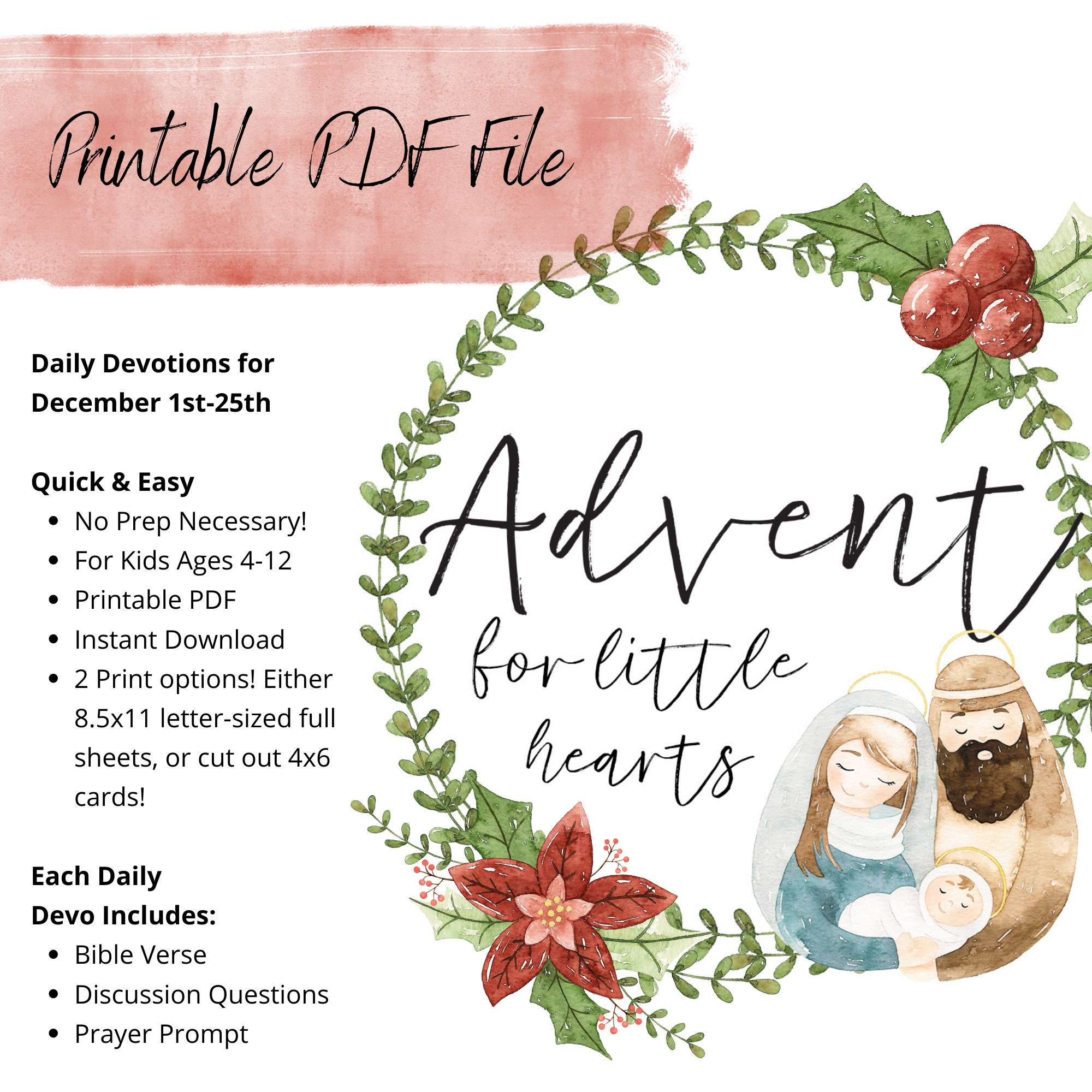 Printable Advent Scripture Devotions For Kids And Families Pdf for Free Printable Advent Devotions