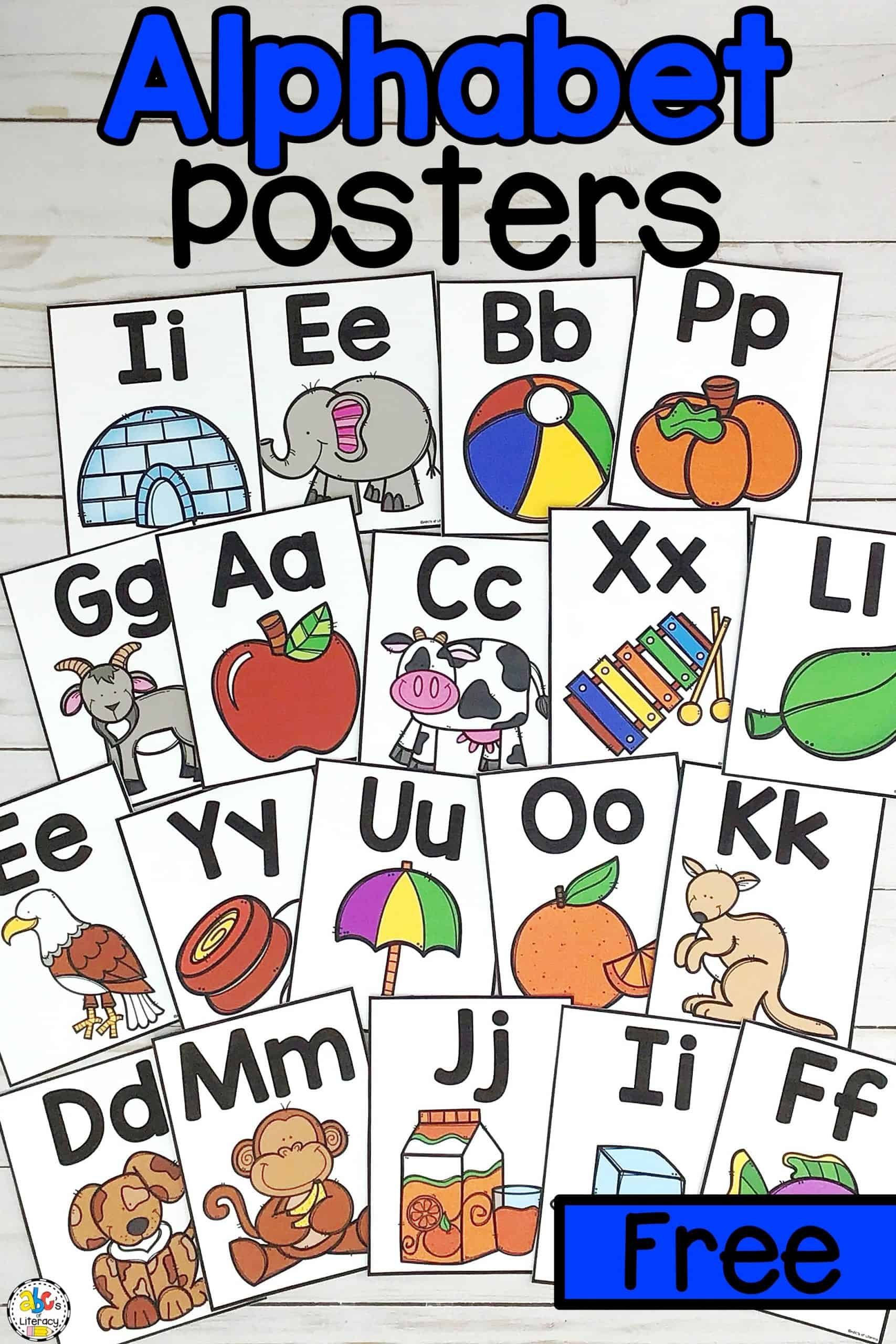 Printable Alphabet Posters intended for Printable Posters Free Download