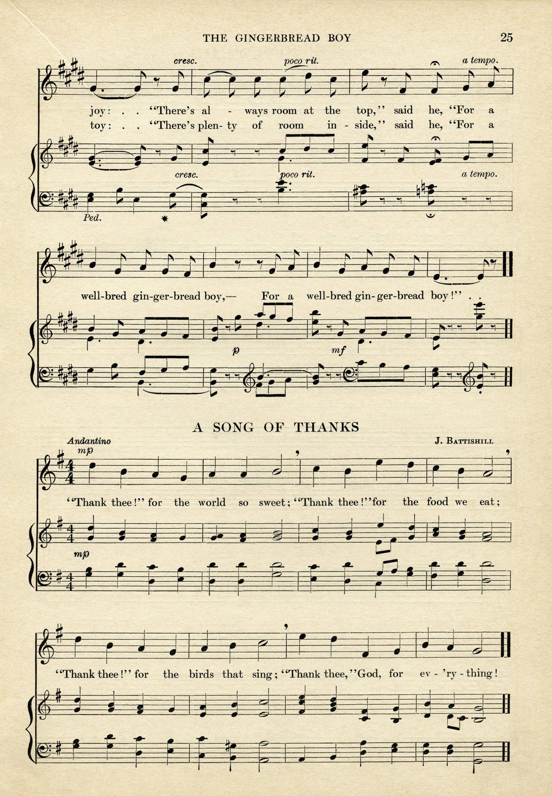 Printable Antique Sheet Music - The Old Design Shop for Free Printable Music Sheets