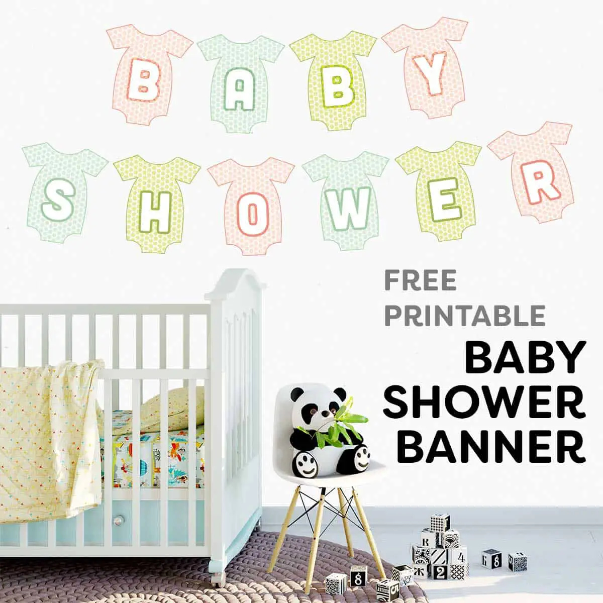 Printable Baby Shower Banners - Free Printables Online intended for Baby Shower Bunting Free Printable