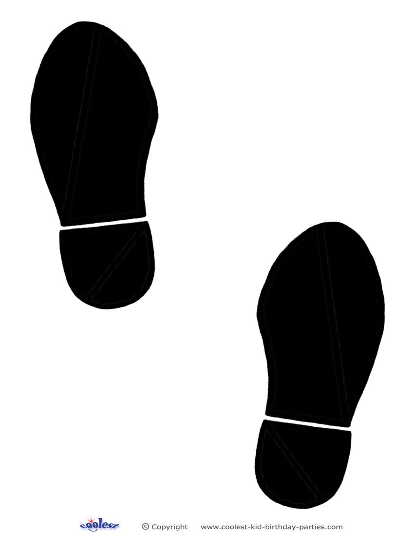 Printable Black Footprints | Detektiv regarding Free Printable Footprints