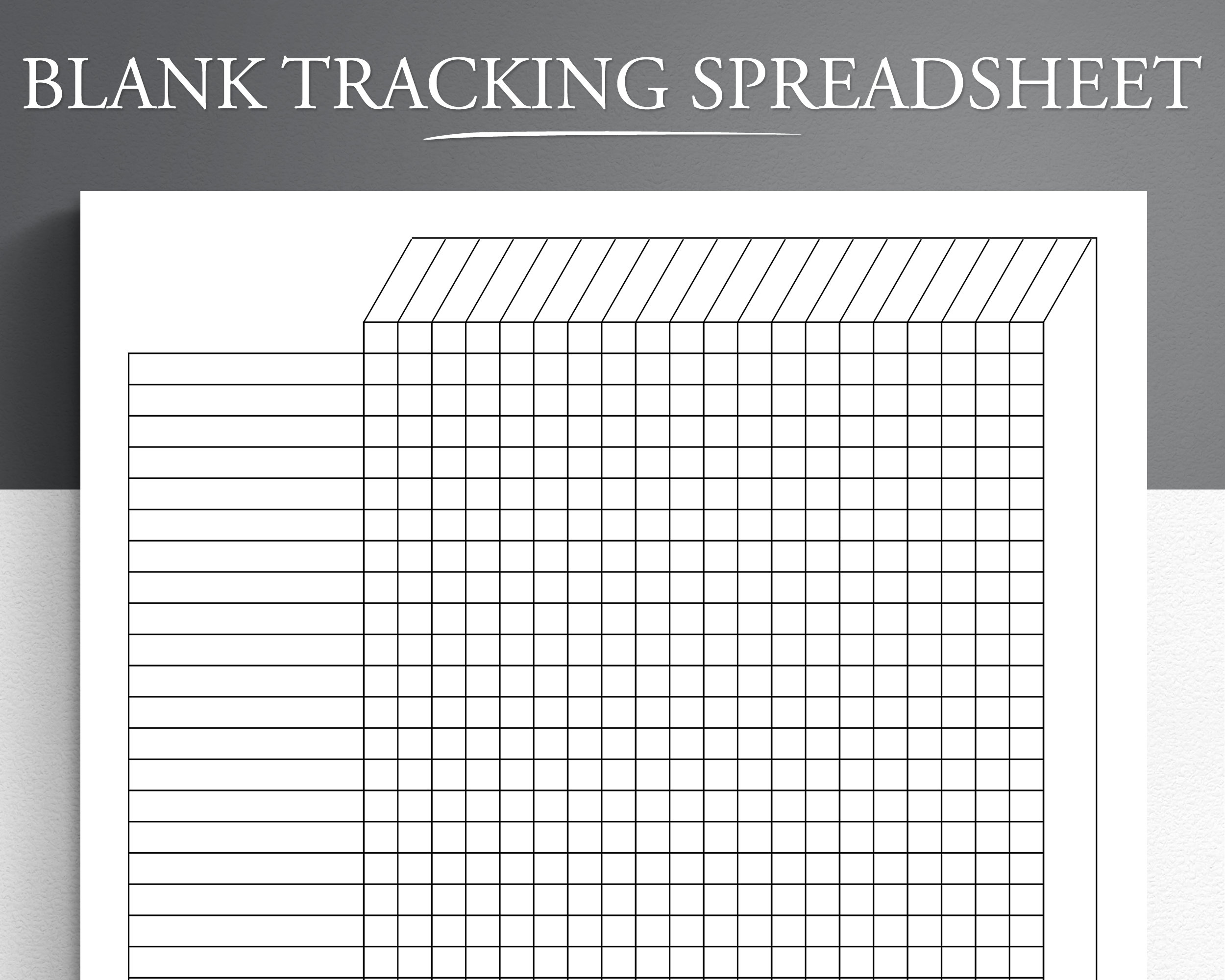 Printable Blank Tracking Spreadsheet. Printable Pdf, Excel, Google for Free Printable Spreadsheet