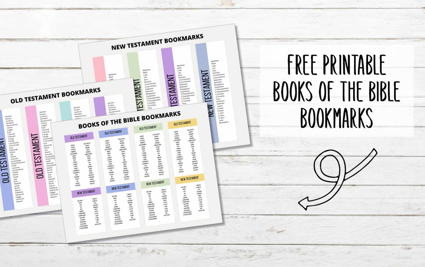 Printable Books Of The Bible Bookmarks - My Printable Faith intended for Books of the Bible Bookmark Printable Free