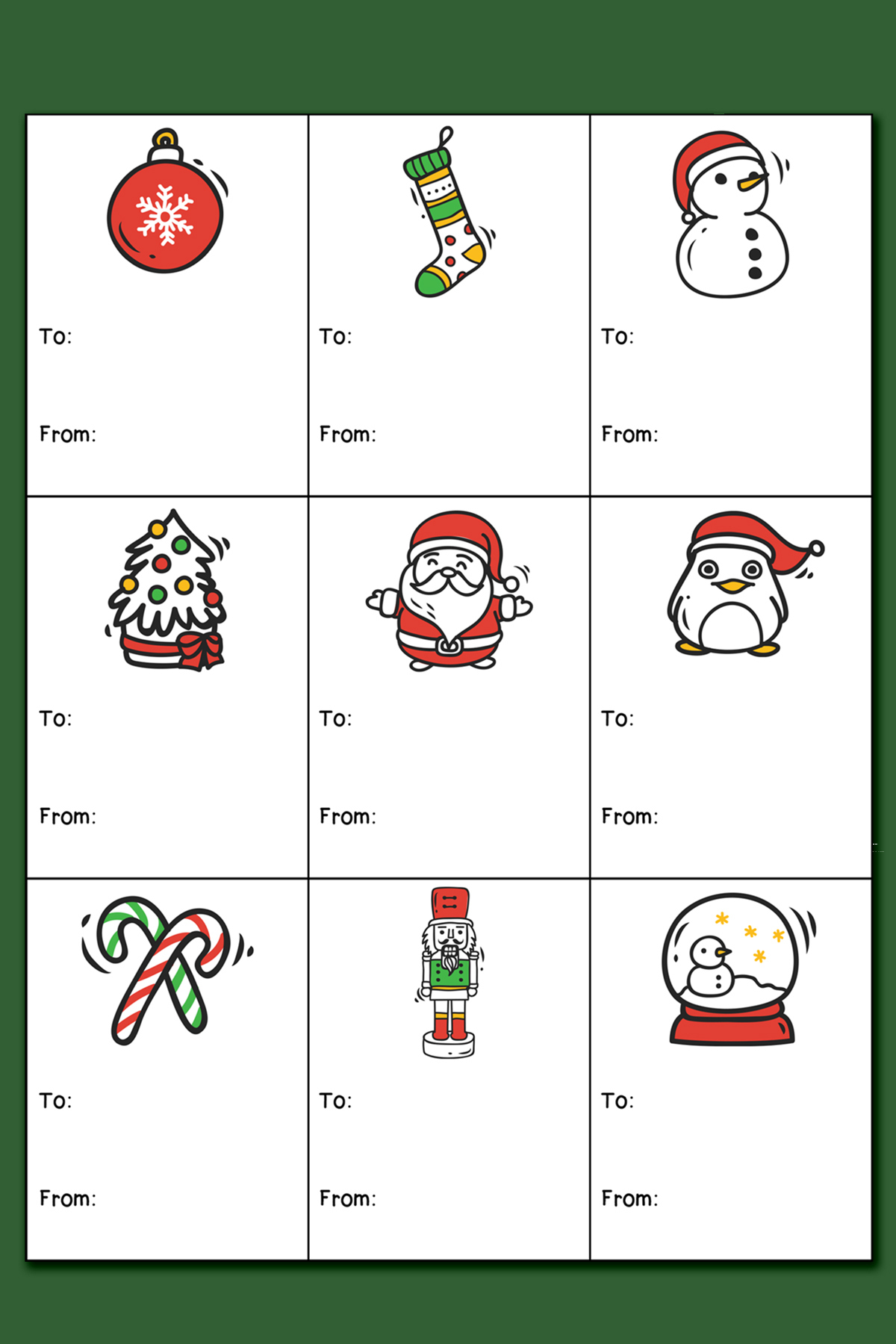 Printable Christmas Labels For Gifts with regard to Free Printable Christmas Labels