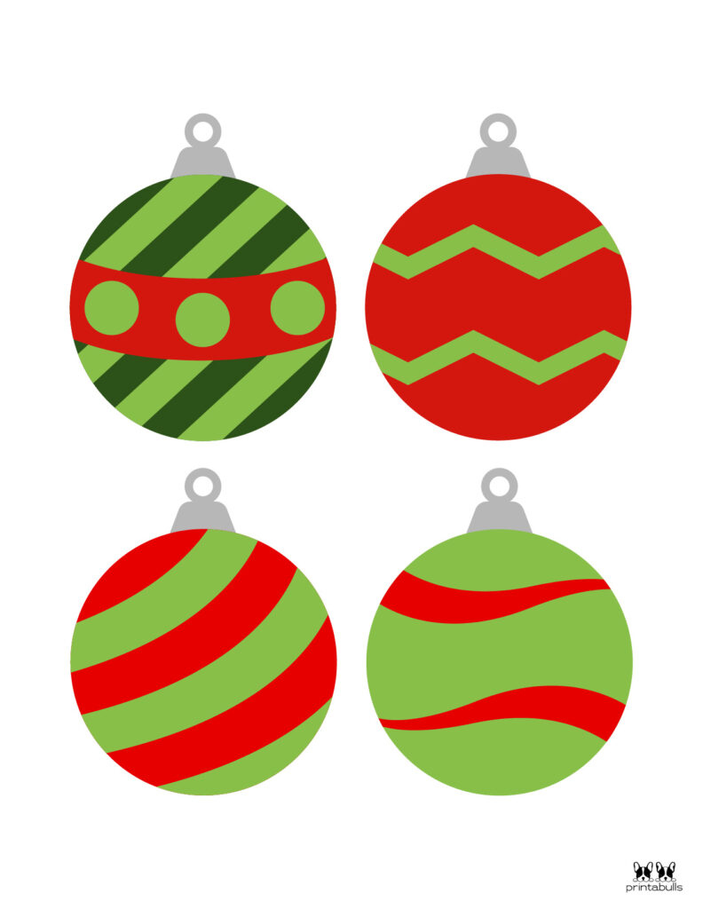 Printable Christmas Ornaments | Printabulls for Free Printable Christmas Decorations