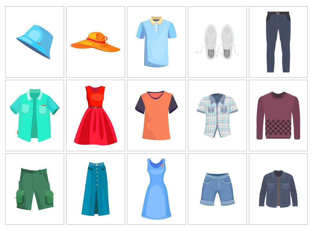 Printable Clothes Flash Cards | Flashcards, Flashcards For in Free Printable Clothing Flashcards