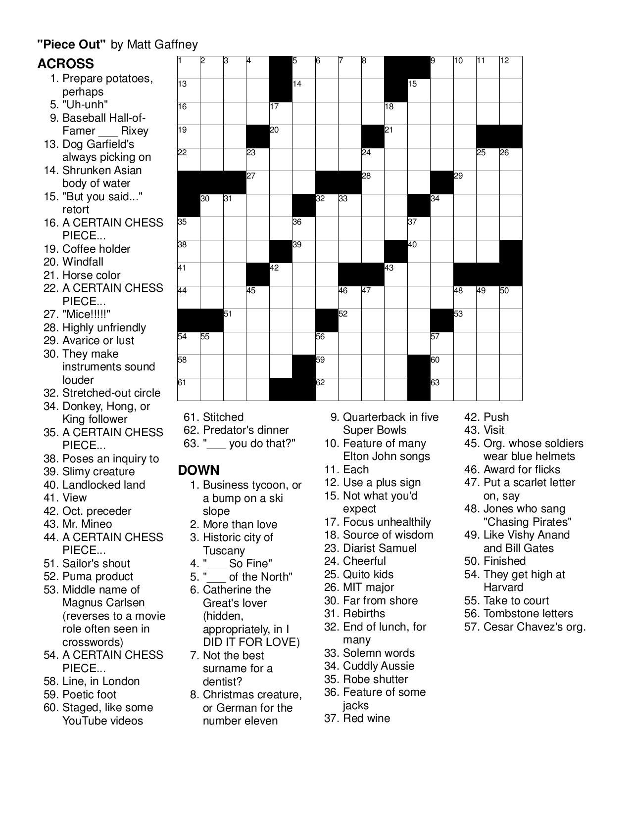 Printable Crossword Puzzles Merl Reagle | Printable Crossword with Merl Reagle&amp;#039;S Sunday Crossword Free Printable