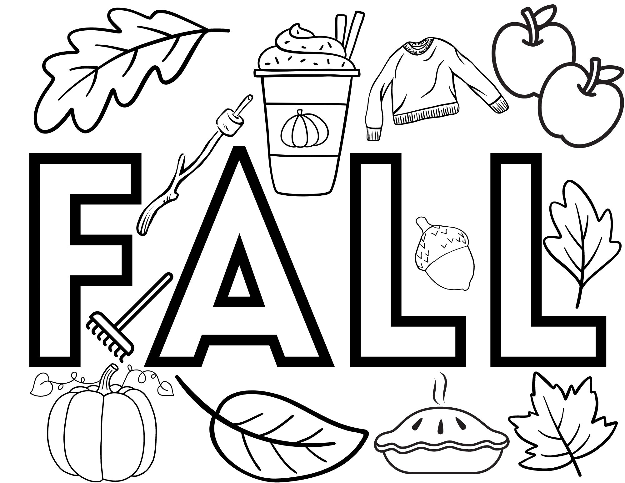 Printable Cute Fall Coloring Pages - Crafty Morning in Fall Printable Coloring Pages Free