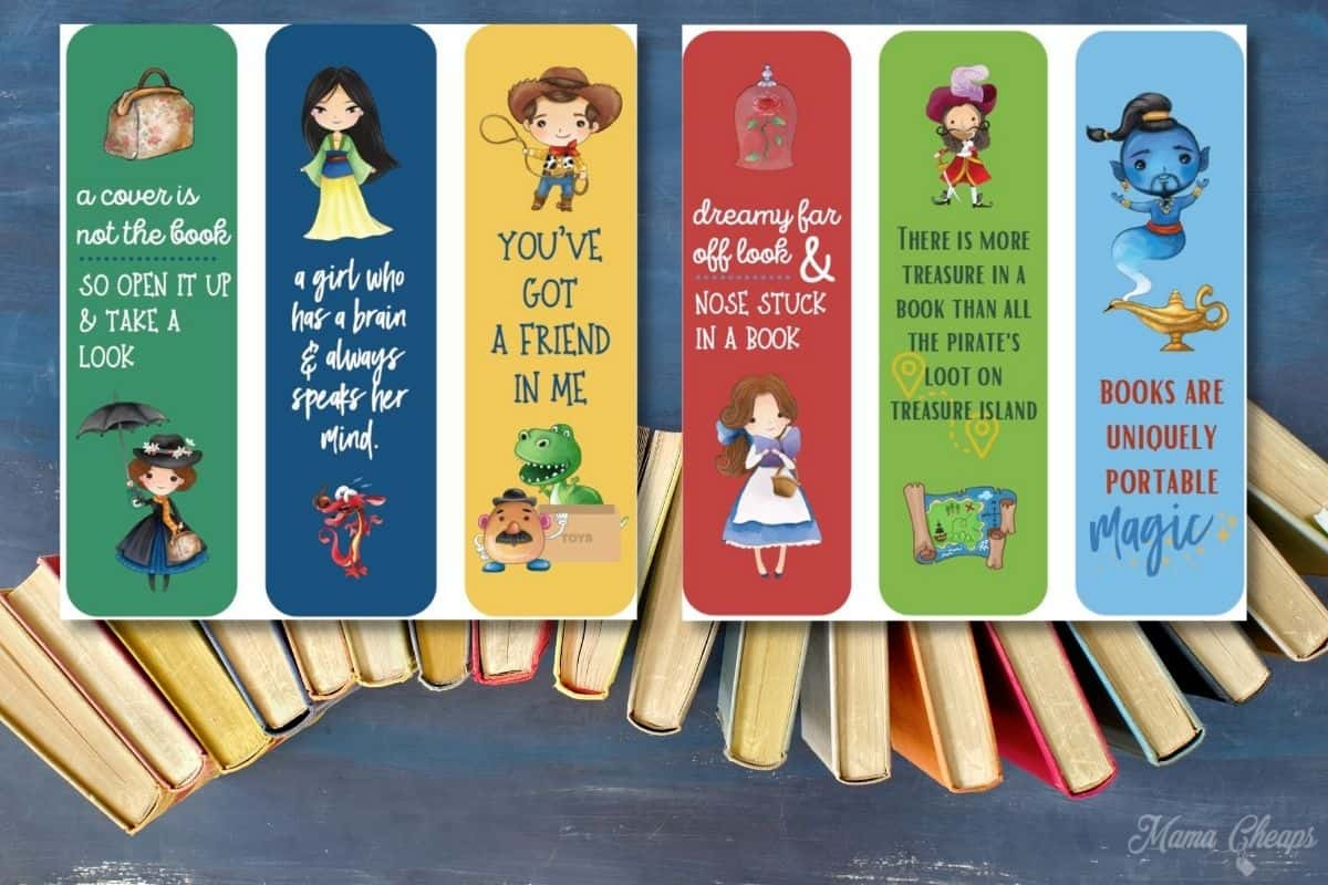 Printable Disney Bookmarks - Mama Cheaps® in Free Printable Disney Stories