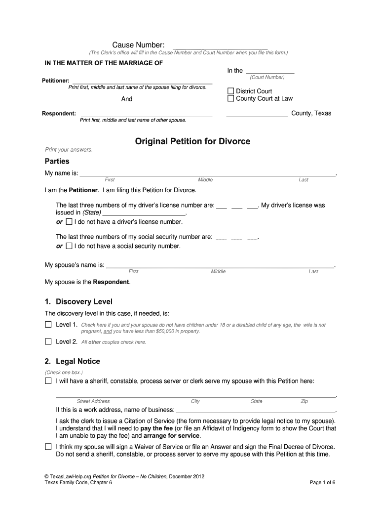 Printable Divorce Decree For Harris County Copies Store | Www with regard to Free Printable Divorce Forms Texas