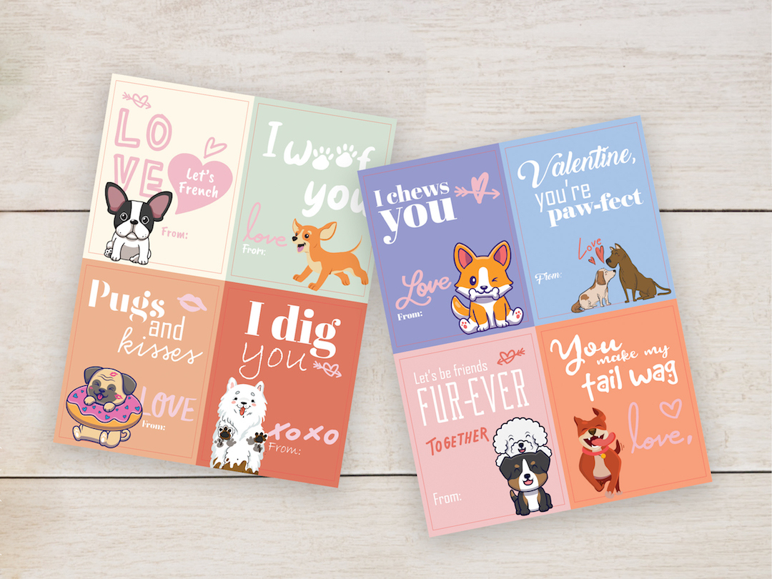 Printable Dog Valentine&amp;#039;S Day Cards - The Dog Guide San Antonio intended for Free Printable Dog Valentines Day Cards