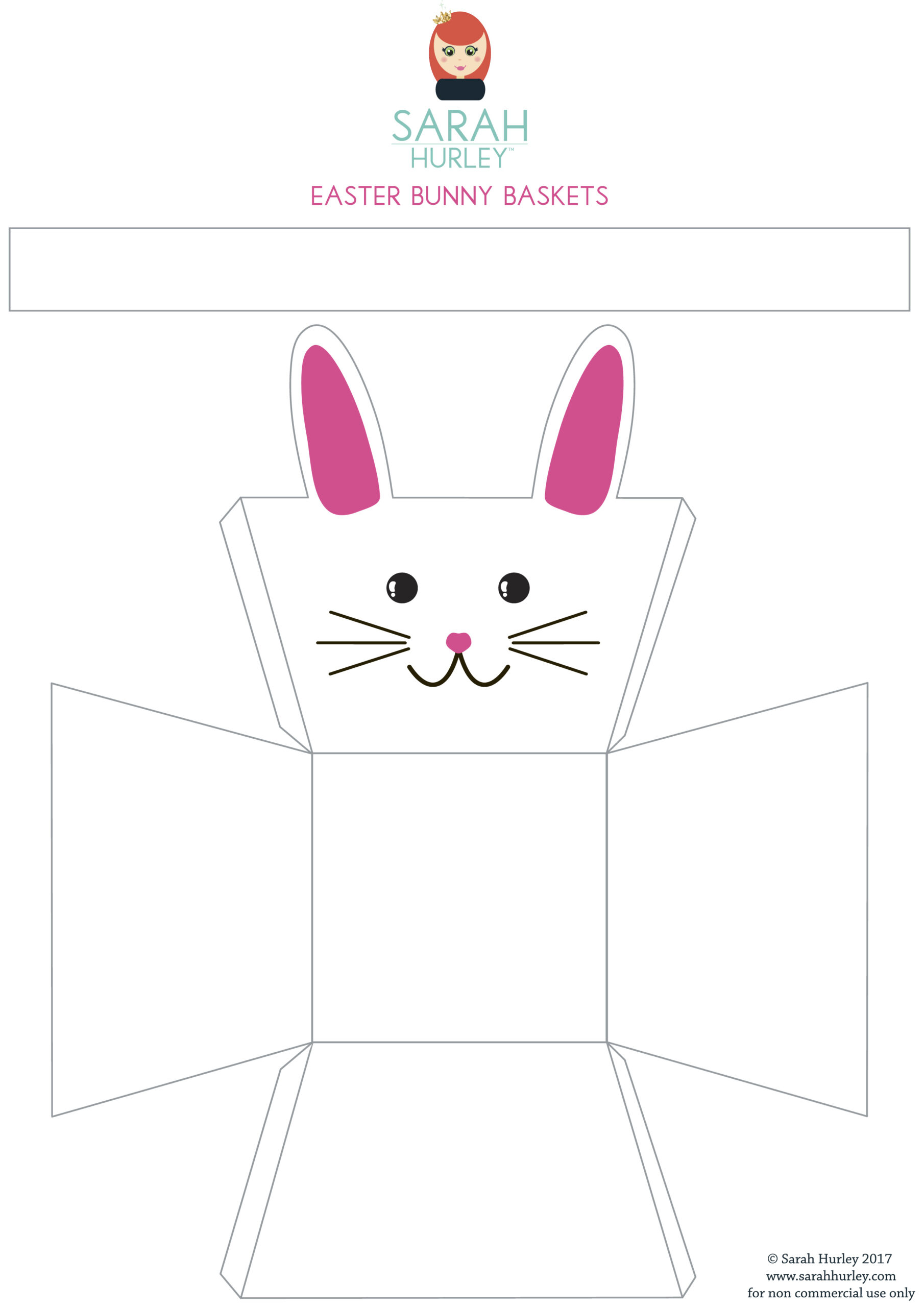 Printable Easter Bunny Baskets – Sarah Hurley Blog with Free Printable Easter Baskets