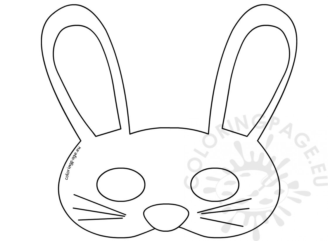 Printable Easy Easter Bunny Mask | Bunny Mask, Printable Animal regarding Free Printable Easter Masks