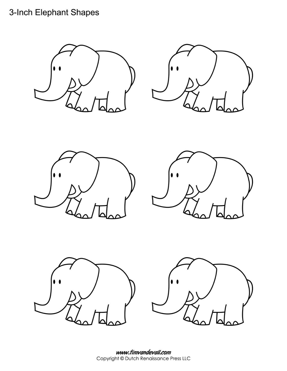 Printable Elephant Templates For Kids – Tim&amp;#039;S Printables for Free Printable Elephant Images