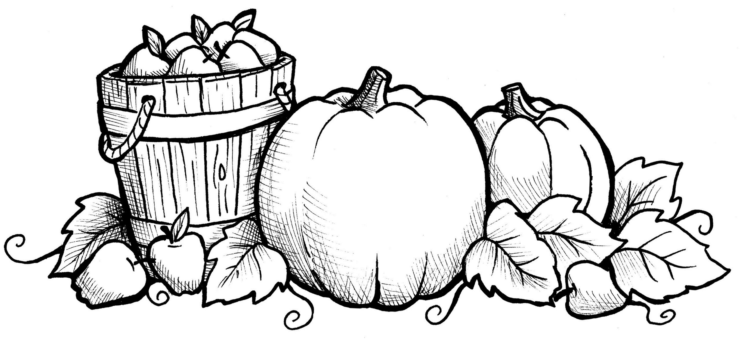 Printable Fall Images pertaining to Free Printable Fall Harvest Coloring Pages